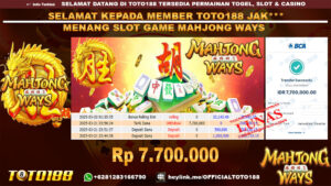 Bukti JP Kemenangan SLOT GAME MAHJONG WAYS 21 MAR 25