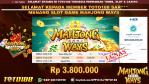 Bukti JP Kemenangan SLOT GAME MAHJONG WAYS 17 MAR 25