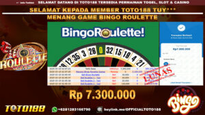 Bukti JP Kemenangan GAME BINGO ROULETTE 15 MAR 25