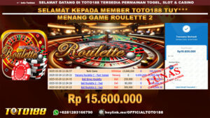Bukti JP Kemenangan GAME ROULETTE 2 29 MAR 25