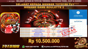 Bukti JP Kemenangan GAME ROULETTE 2 30 MAR 25