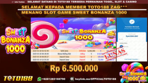 Bukti JP Kemenangan SLOT GAME SWEET BONANZA 1000 20 MAR 25