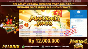 Bukti JP Kemenangan SLOT GAME MAHJONG WAYS 01 APR 25