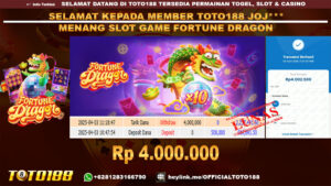 Bukti JP Kemenangan SLOT GAME FORTUNE DRAGON 03 APR 25