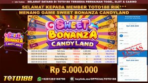 Bukti JP Kemenangan GAME SWEET BONANZA CANDYLAND 30 APR 25