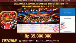 Bukti JP Kemenangan GAME ROULETTE 02 APR 25