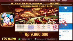 Bukti JP Kemenangan GAME SICBO DICE 06 MEI 2025