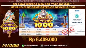 Bukti JP Kemenangan SLOT GAME GATES OF OLYMPUS 1000 05 MEI 25