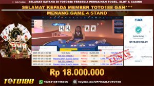 Bukti JP Kemenangan GAME 4 STAND 13 MEI 2025