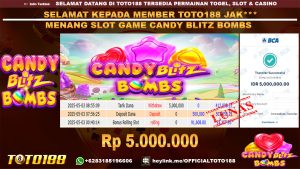 Bukti JP Kemenangan SLOT GAME CANDY BLITZ BOMBS 03 Mei 25