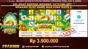 Bukti JP Kemenangan SLOT GAME MAHJONG WAYS2 22 MEI 25