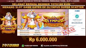 Bukti JP Kemenangan SLOT GAME GATES OF OLYMPUS SUPER SCATTER 10 MEI 25