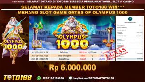Bukti JP Kemenangan SLOT GAME GATES OF OLYMPUS 1000 10 MEI 25