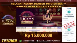 Bukti JP Kemenangan GAME ROULETTE LUCKY 6 13 JUNI 25