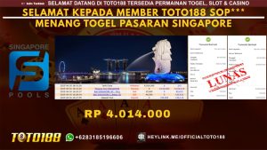 Bukti JP Kemenangan TOGEL PASARAN SINGAPORE 30 JUN 25