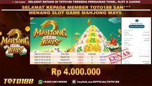 Bukti JP Kemenangan SLOT GAME MAHJONG WAYS 05 JUL 25