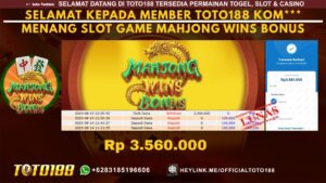 Bukti JP Kemenangan SLOT GAME MAHJONG WINS BONUS 14 AGU 25