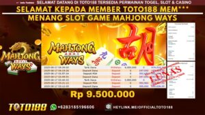 Bukti JP Kemenangan SLOT GAME MAHJONG WAYS 17 AGU 25