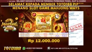 Bukti JP Kemenangan SLOT GAME MAHJONG WAYS 11 AGU 25
