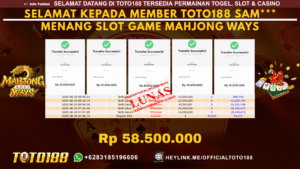 Bukti JP Kemenangan SLOT GAME MAHJONG WAYS 30 AGU 25