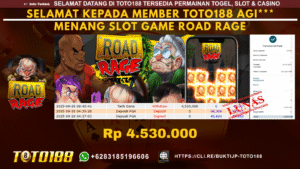 Bukti JP Kemenangan SLOT GAME ROAD RAGE 29 SEPT 25