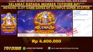Bukti JP Kemenangan SLOT GAME GATES OF OLYMPUS SUPER SCATTER 05 SEP 25