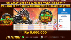 Bukti JP Kemenangan SLOT GAME MAHJONG WINS 3-BLACKSCATTER 07 SEPT 25