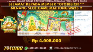 Bukti JP Kemenangan SLOT GAME MAHJONG WAYS2 27 SEPT 25