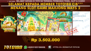 Bukti JP Kemenangan SLOT GAME MAHJONG WAYS2 29 SEPT 25