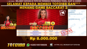 Bukti JP Kemenangan GAME BACCARAT 2 28 SEPT 25