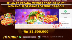 Bukti JP Kemenangan SLOT GAME FORTUNE DRAGON 26 SEPT 25