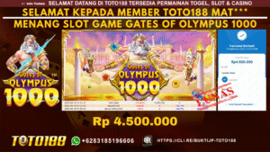 Bukti JP Kemenangan SLOT GAME GATES OF OLYMPUS 1000 19 SEP 25