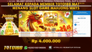 Bukti JP Kemenangan SLOT GAME MAHJONG WAYS 26 SEPT 25